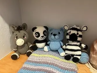 Finished animal from a pattern in the library